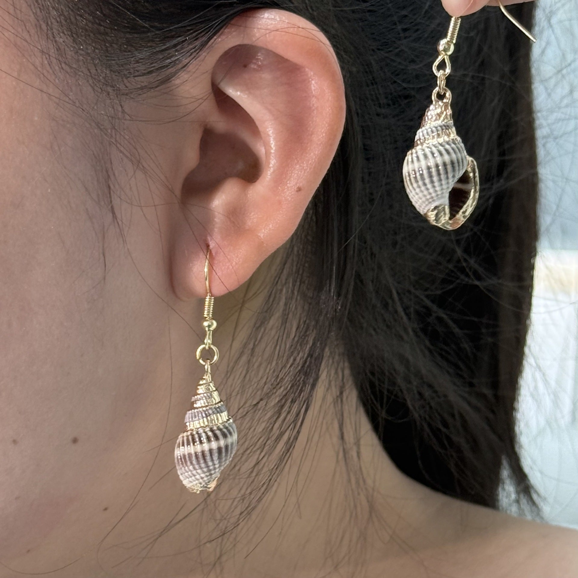Wholesale  natural shell conch earrings