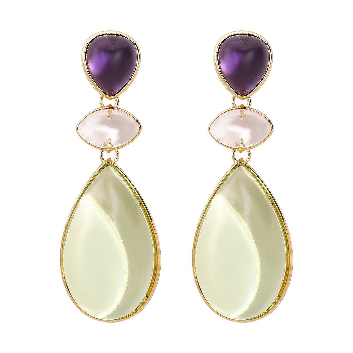 Wholesale  Retro Personalized Irregular Alloy Earrings