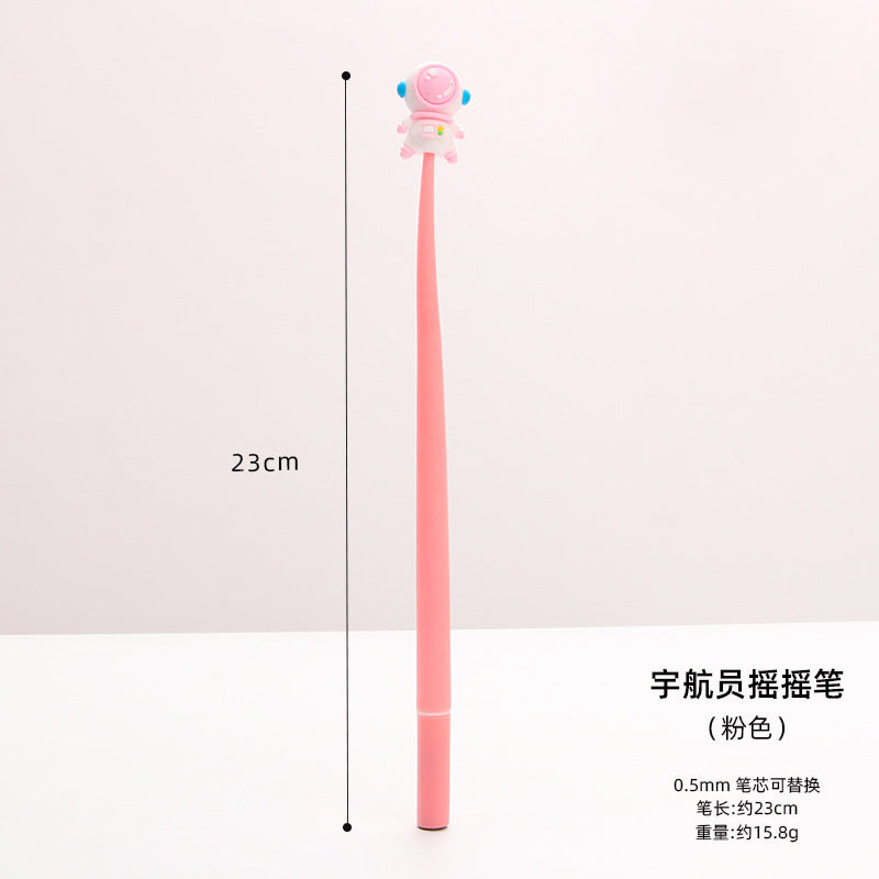 Wholesale Creative Astronaut Soft Silicone Gel Pen Ballpoint Pen