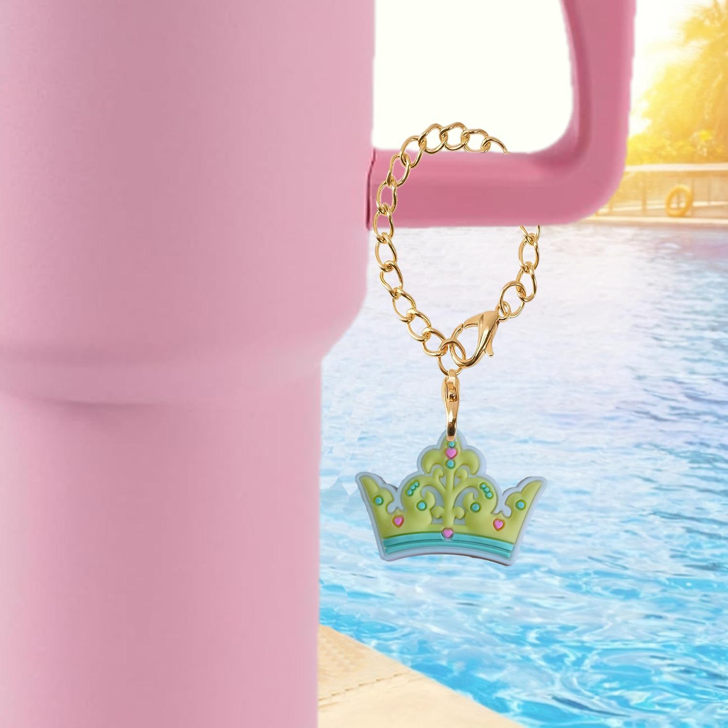 Wholesale Bow Crown Soft Rubber Hanging Chain Cup Accessories Chain ACC-CA-XieJi001