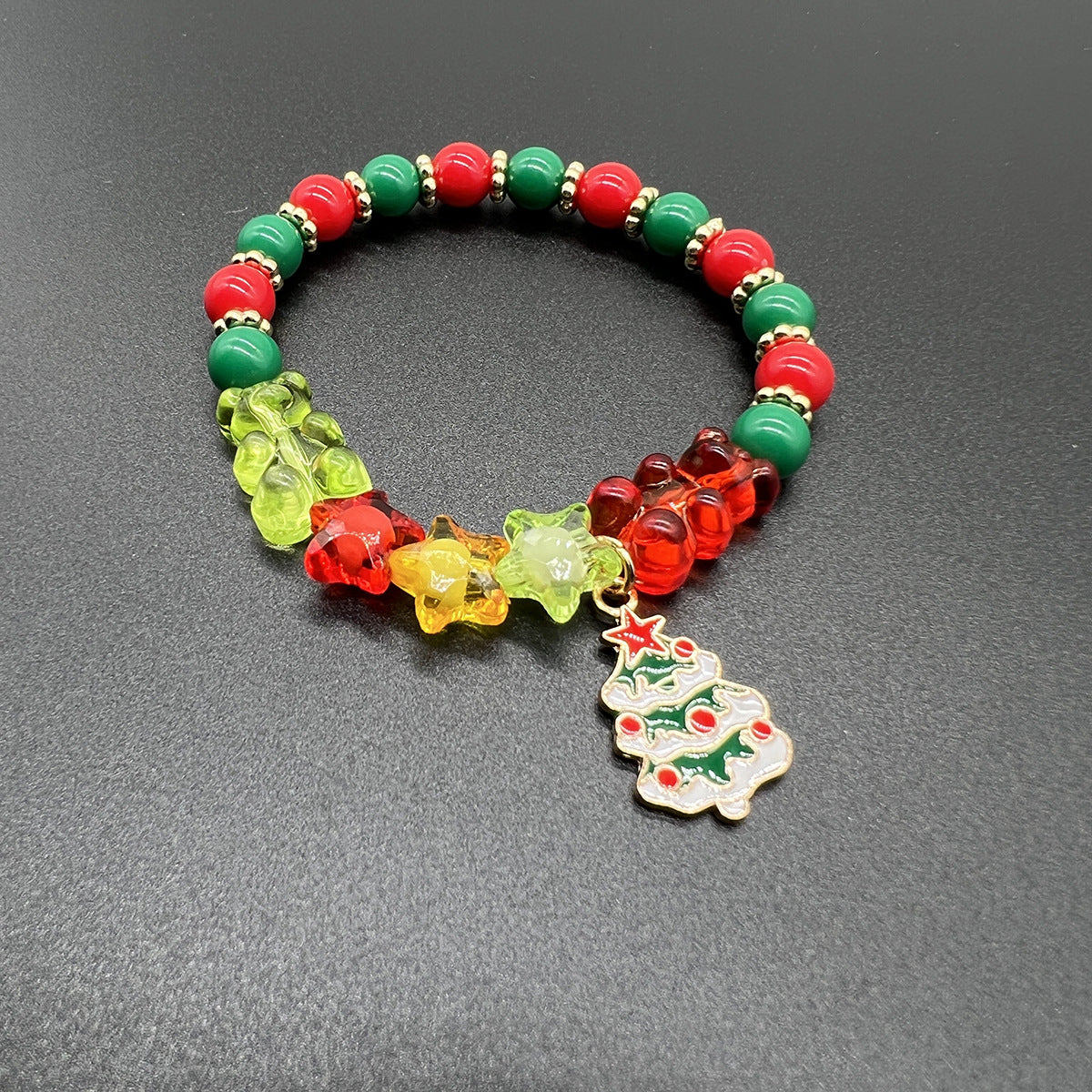 Wholesale Christmas Beaded Letter Stretch Bracelet Set ACC-BT-Nanh003