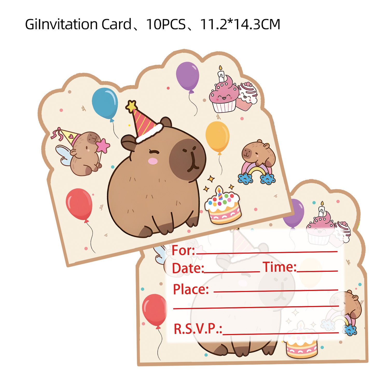 Wholesale Capybara Capybara themed birthday party tableware decorations first birthday gift layout paper plate banner pennant