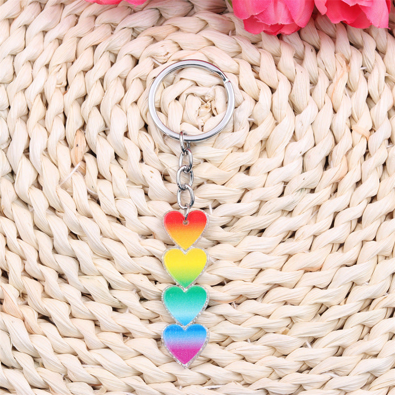 Wholesale LGBT Love Acrylic Keychains ACC-KC-DA006