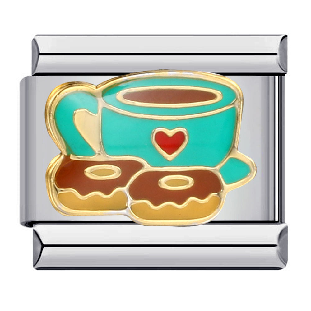 Wholesale Italian Module Bracelet New Titanium Steel Welding Oil Dropping Cartoon DIY Bracelet