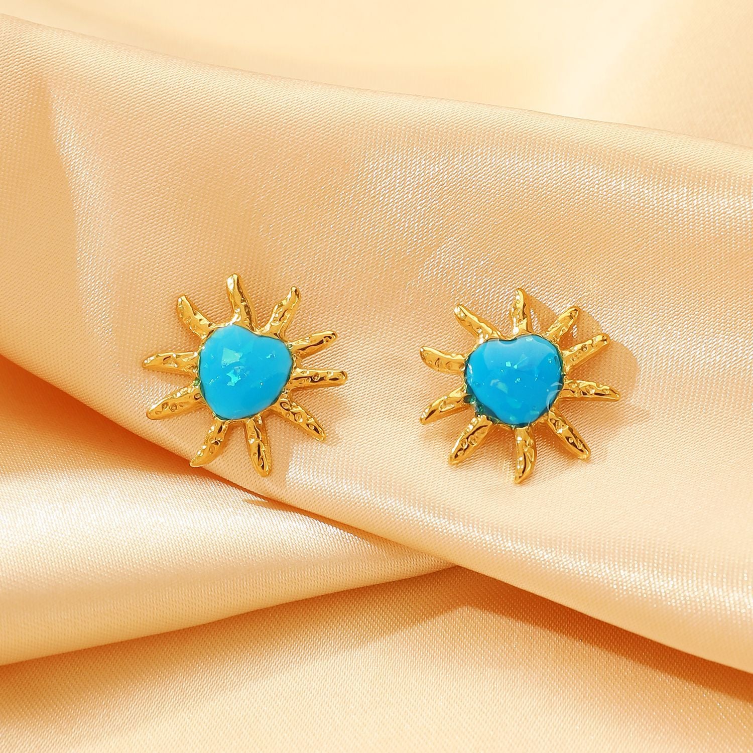 Wholesale Vintage Palace Style Sun Turtle Earrings ACC-ES-MY038