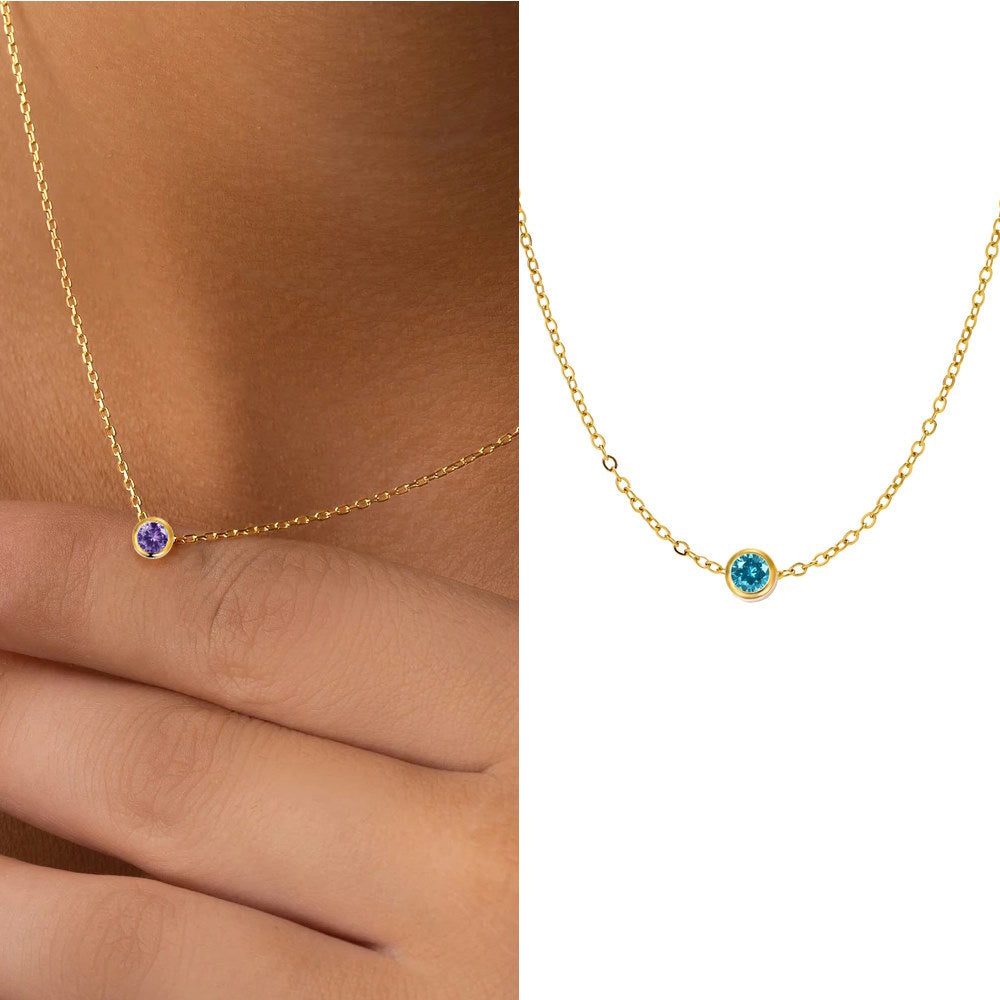 Wholesale Twelve zodiac signs birth stone titanium steel gold-plated non-fading pendant