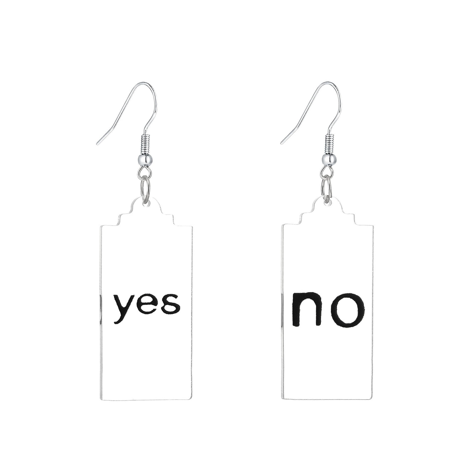 Wholesale  colorful exaggerated cartoon  letters acrylic long earrings
