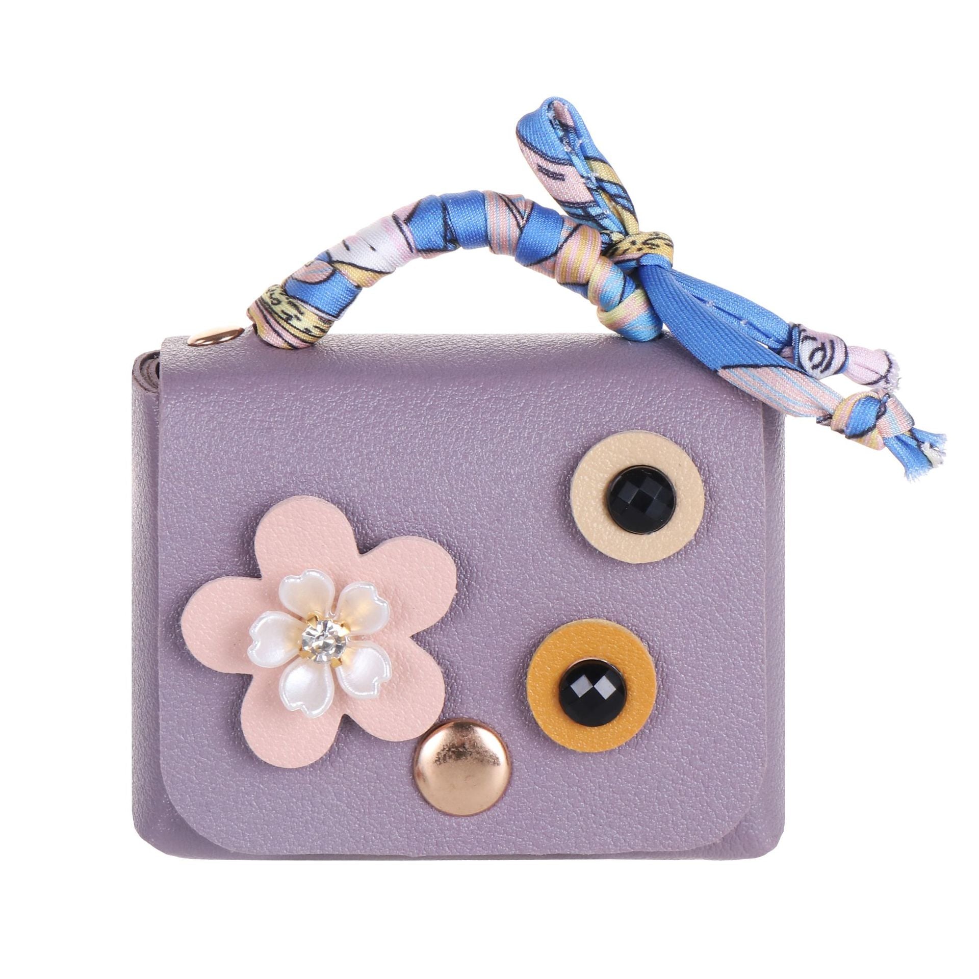 Wholesale Korean Chic Leather Bag Keychain Earphone Case Wedding Gift