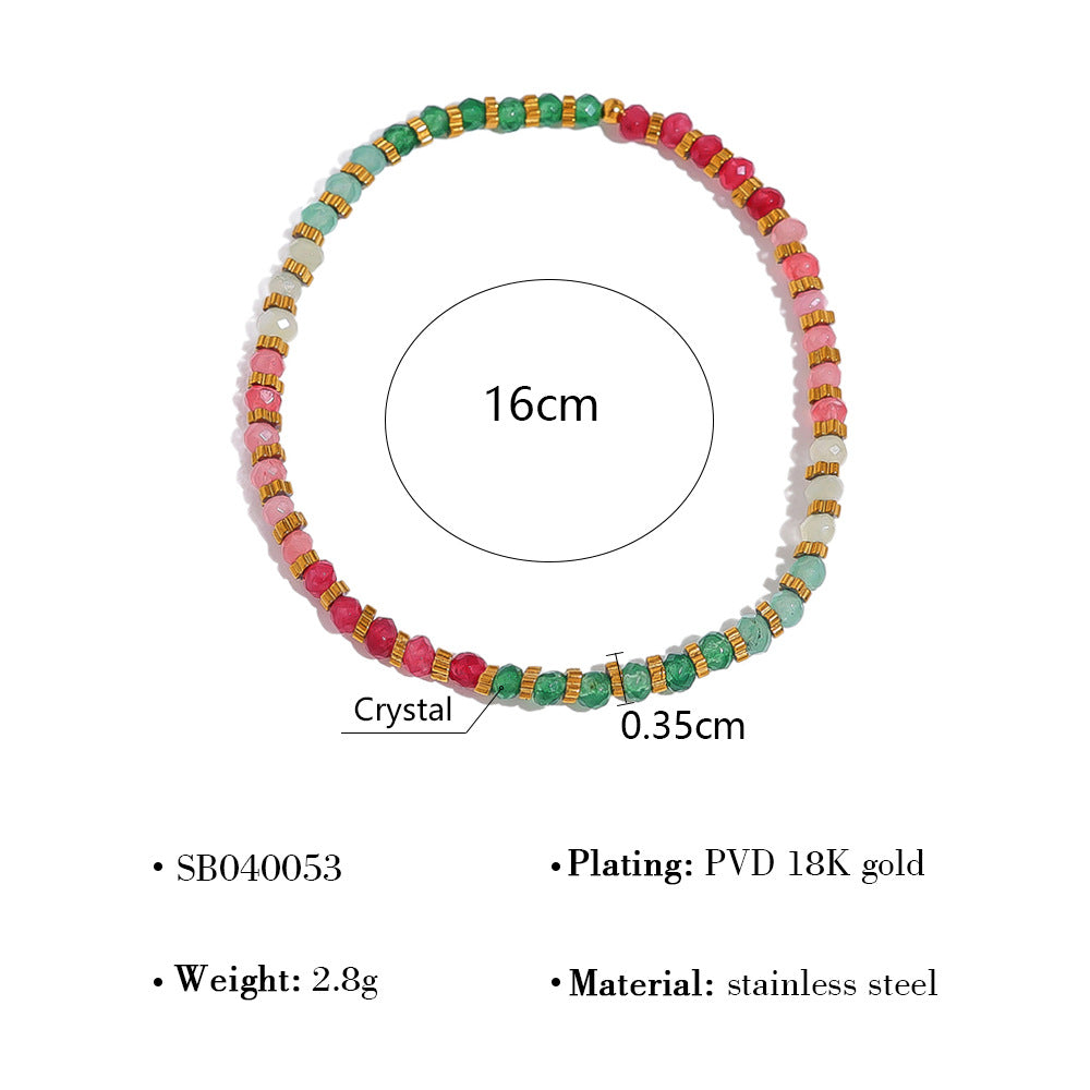 Wholesale Titanium Steel Thread Ring Splicing Open Bracelet