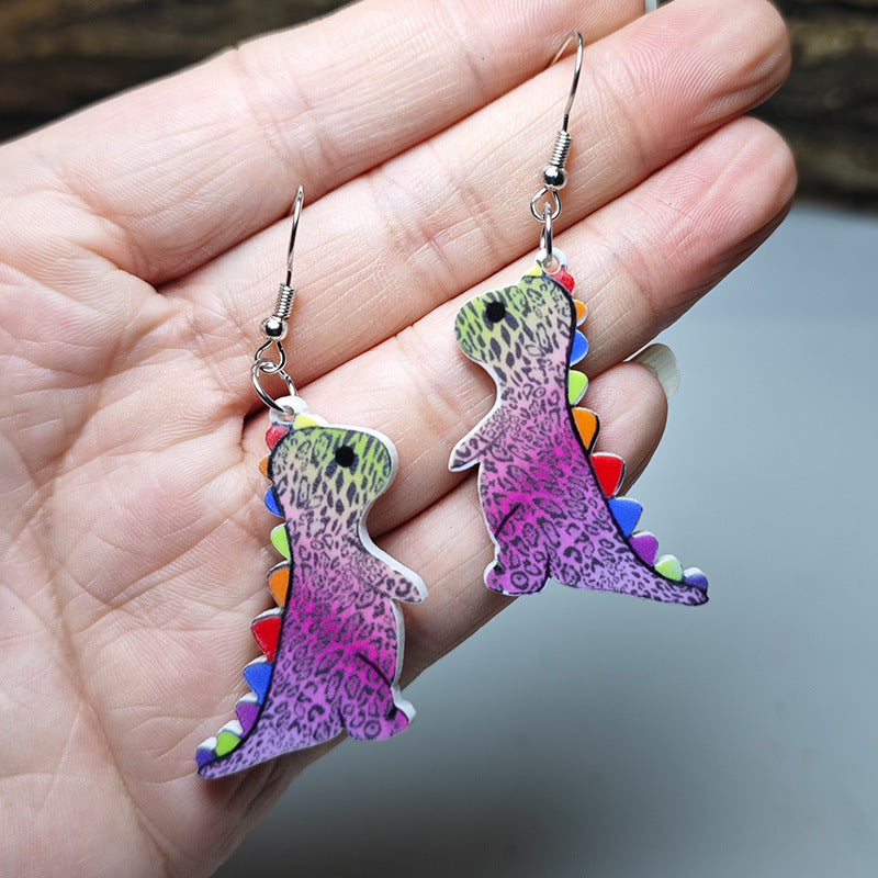 Wholesale Cute cartoon dinosaur earrings