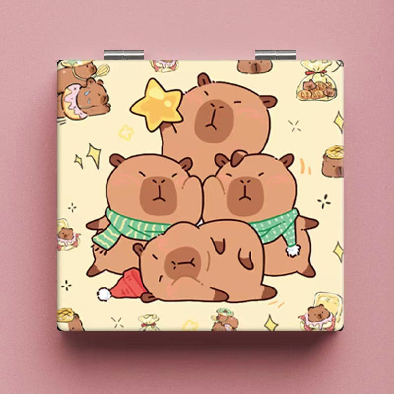 Wholesale Cartoon Cute Portable Mirror Portable Folding Double-sided Pattern Small Mirror ACC-MR-Haic002