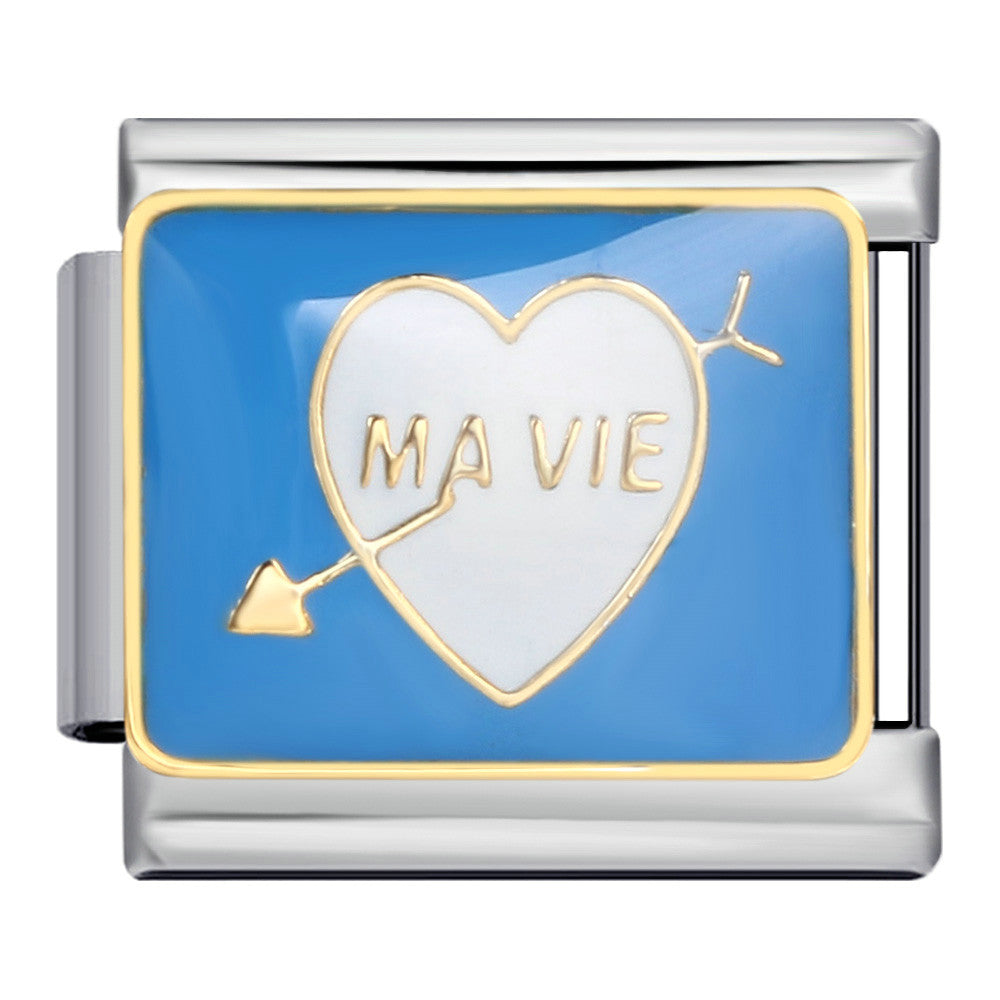 Wholesale Italian Charm Bracelet DIY Splicing  drop oil  Stainless Steel Composable Bracelet