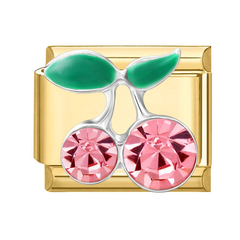 Wholesale Italian Charm Bracelet 9mm DIY Gold Base Colorful  Stainless Steel Composable Bracelet