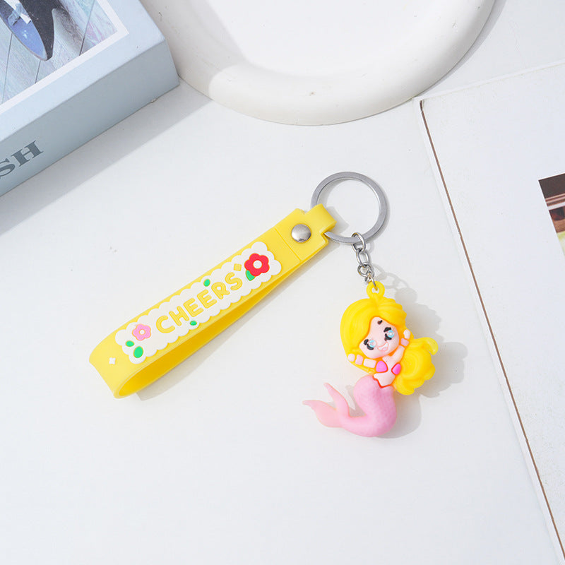 Wholesale Cartoon cute mermaid keychain