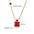 Wholesale  color square diamond Stainless steel necklace