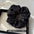 Wholesale  Black and White Floral  Hair Ring Hair Scrunchies