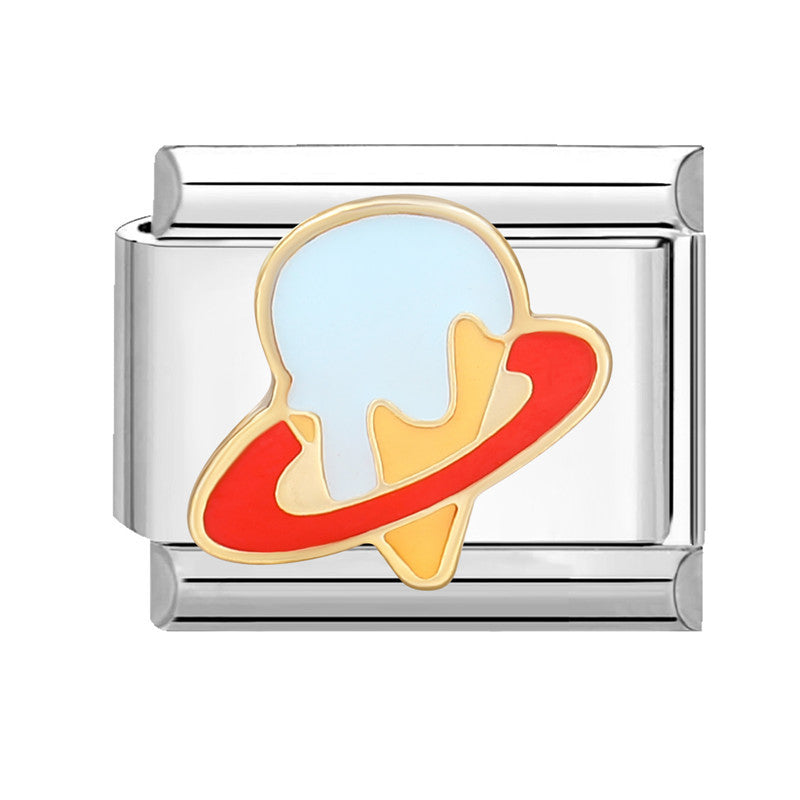 Wholesale Italian Beaded Bracelet 9mm DIY Splicing Removable Splicing Pink Blue Stainless Steel Combinable Bracelet