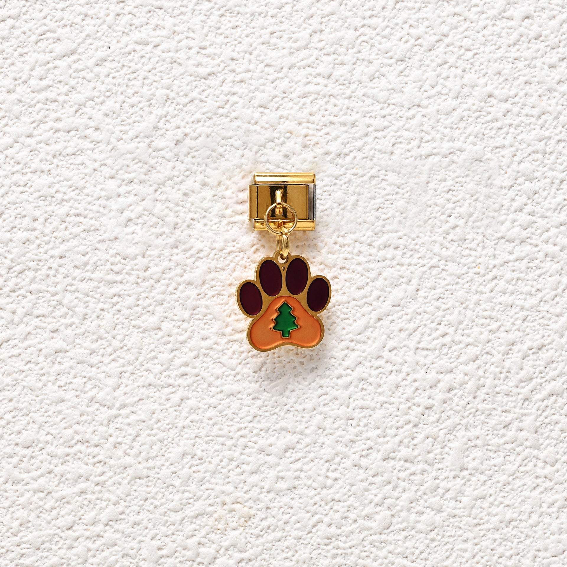 Wholesale Italian Charm Bracelet 9mm DIY dog paw series Creative Stainless Steel Composable Bracelet