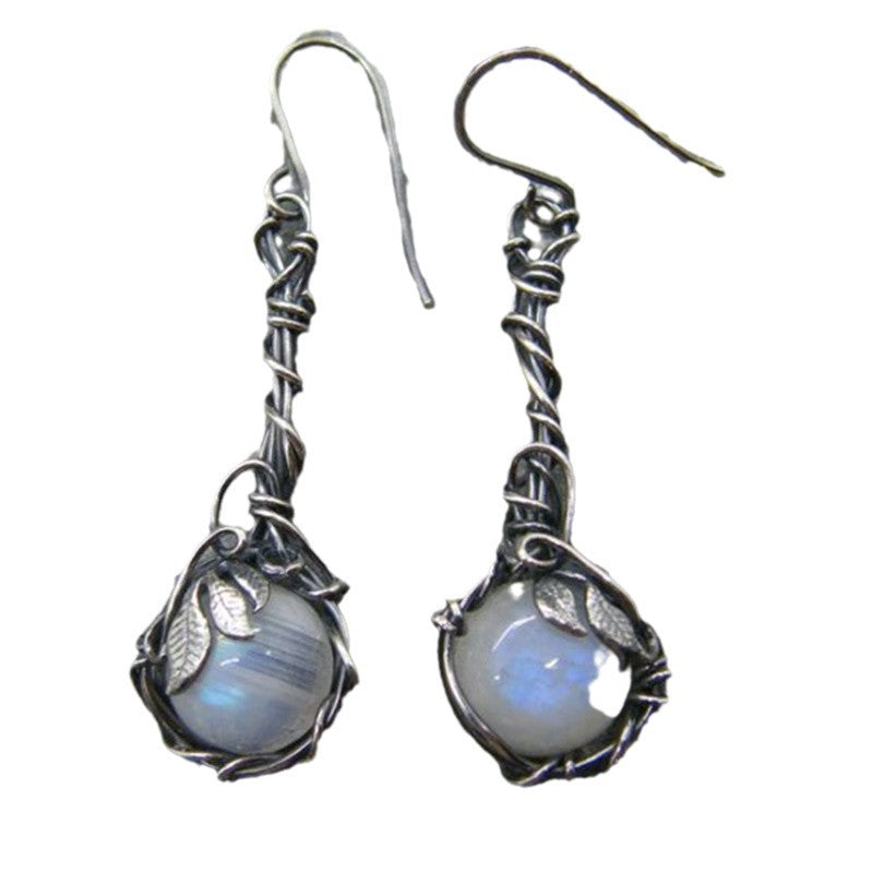 Wholesale  Metal Winding Plant Leaf Distinctive Earrings