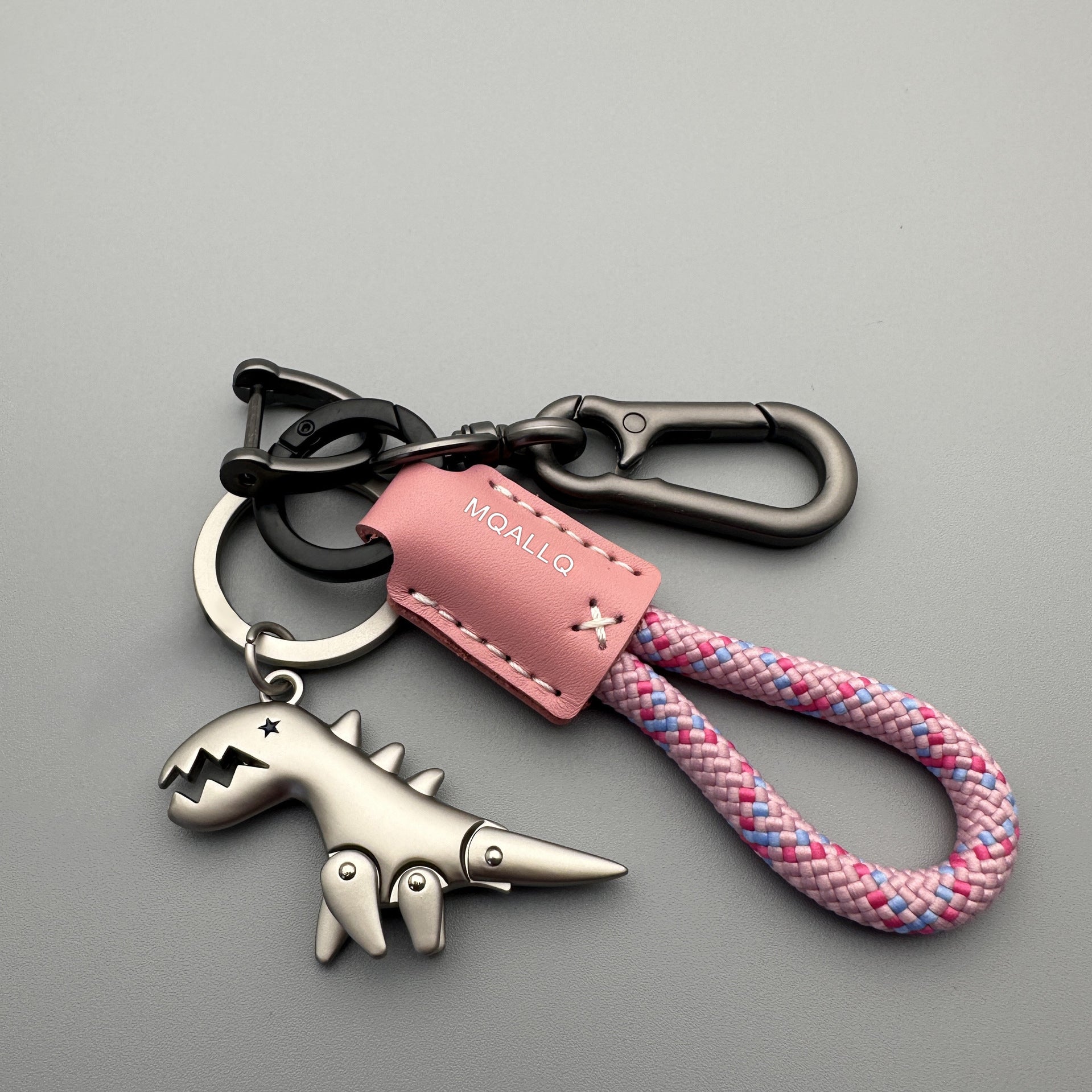 Wholesale Cute Cartoon Dinosaur Keychain Zinc Alloy Key Ring Bag Charm Fashion Accessory