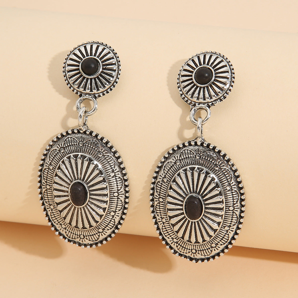 Wholesale Turquoise  Pumpkin Flower Earrings