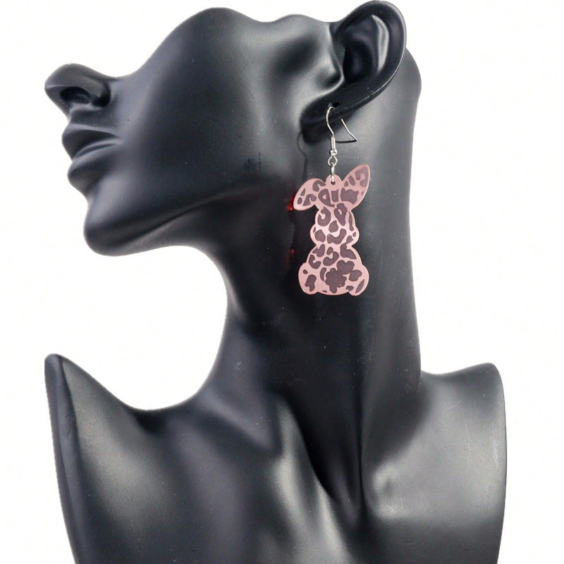 Wholesale Easter Cute Bunny Acrylic Earrings