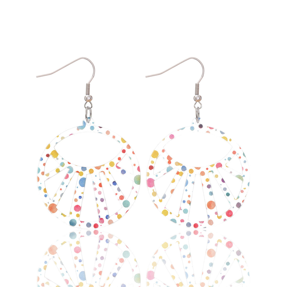 Wholesale  drop shaped pumpkin shell acrylic earrings