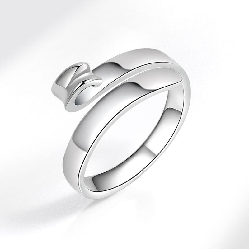 Wholesale Vintage Style Feather Flower Pattern Ring Set