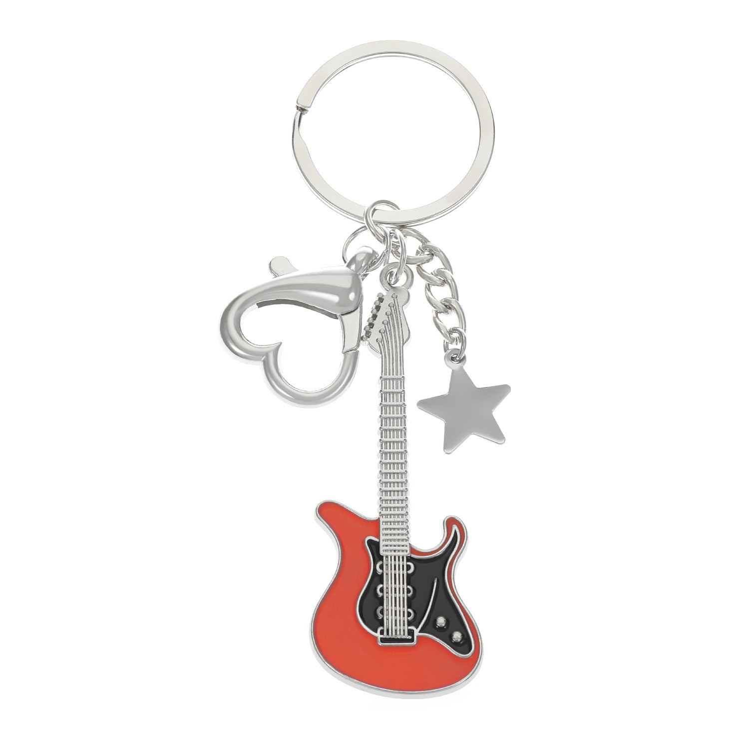 Wholesale Vintage Y2k Electric Guitar Star Bass Keychain ACC-KC-MY001