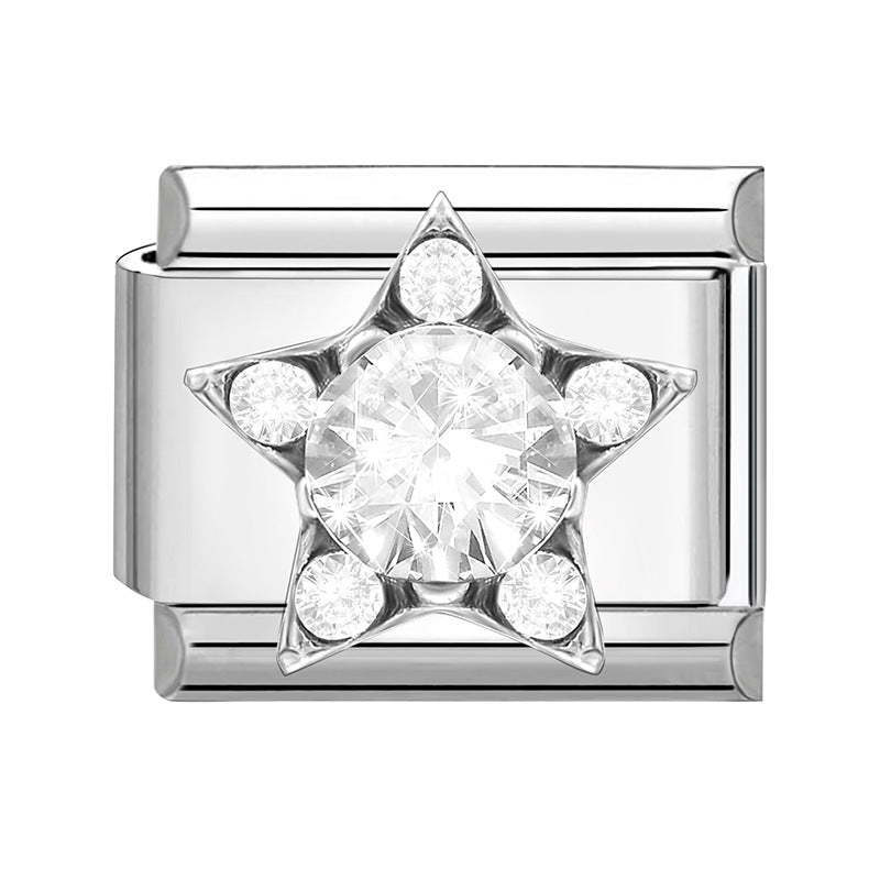 Wholesale Italian Charm Bracelet 9mm DIY Splicing Cute Creative Stainless Steel Composable Bracelet