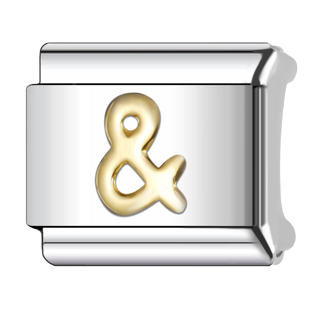 Wholesale 5pcs Italian Charm Bracelet 9mm DIY Splicing Cute Creative Stainless Steel Composable Bracelet