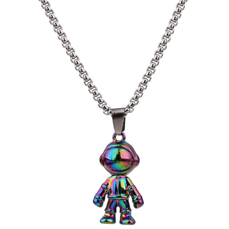 Wholesale Astronaut Spaceman Titanium Steel Necklaces  ACC-NE-Leis010