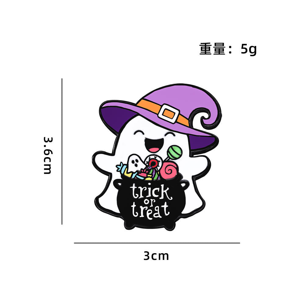Wholesale  Ghost Brooch Pin Cartoon Style Zinc Alloy Party Fashion Accessory Gift