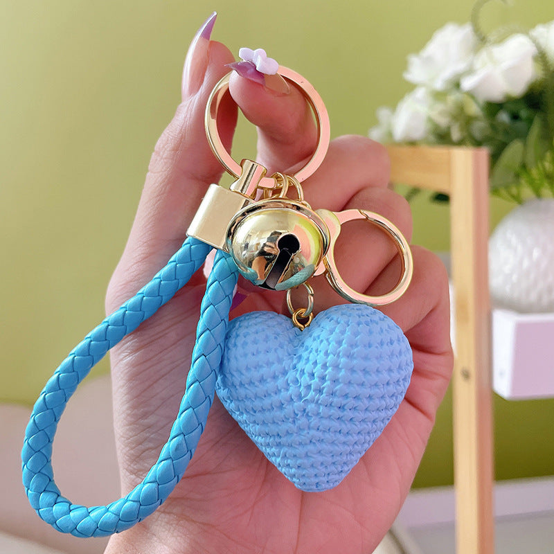 Wholesale Resin Yarn Love Keychain ACC-KC-YanG002