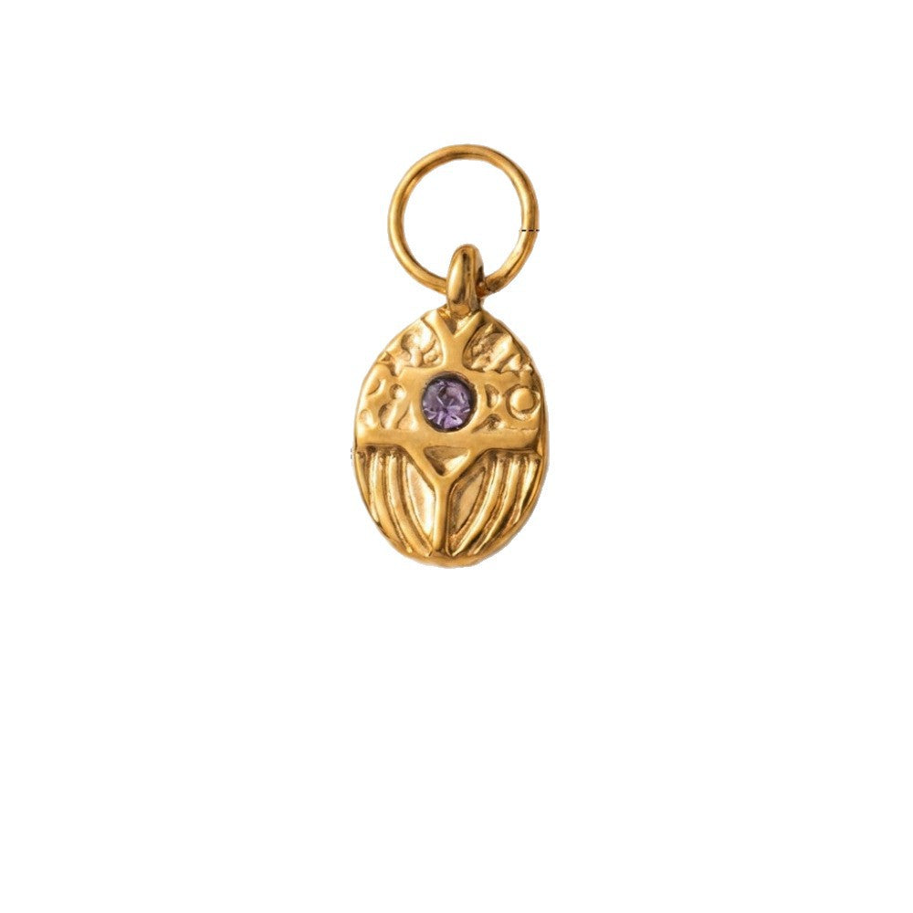Wholesale Fashion Plant Pendant Stainless Steel Gold Plated Irregular DIY Accessory Bag Charm Everyday Wear Or Boutique Resale