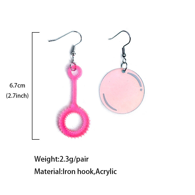Wholesale Summer Bubble Water Bubble Acrylic Earrings