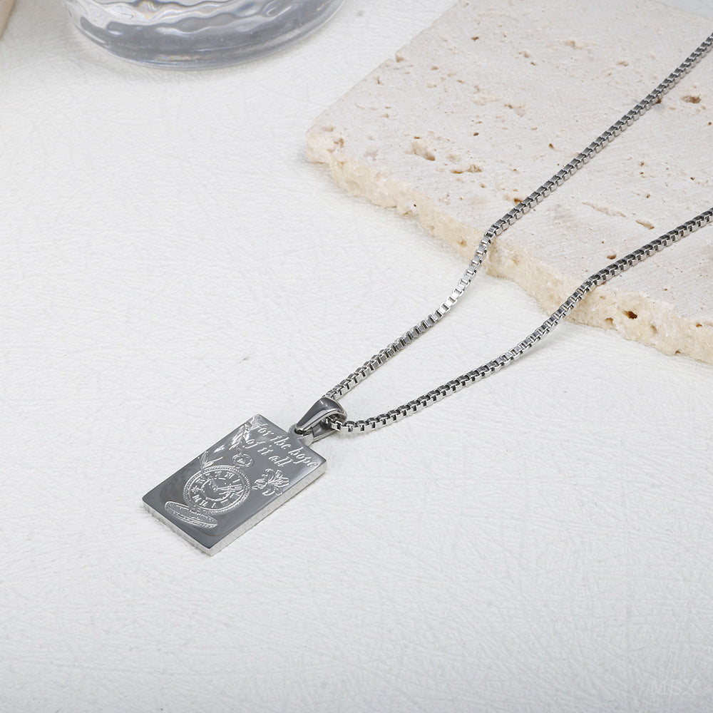 Wholesale Stainless steel tag necklace