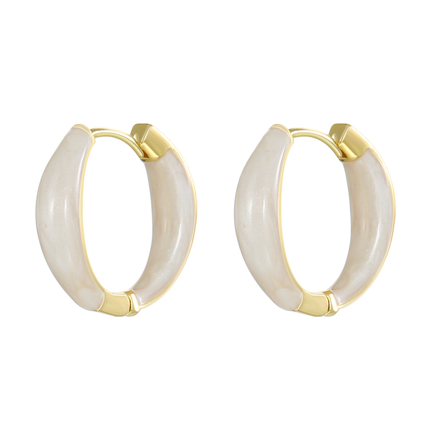 Wholesale  color drop oil C- shaped earrings