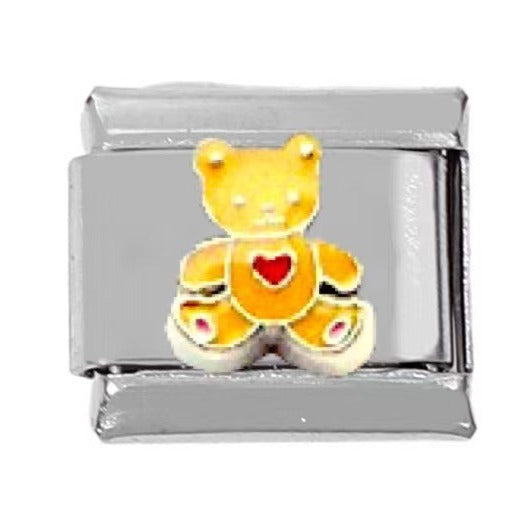 Wholesale 5pcs Italian Charm Bracelet Charm Module Stainless Steel Balloon Bear Bracelet 9mm DIY Pattern Free Stitching Detachable Composable Bracelet ACC-BT-DaLiang016