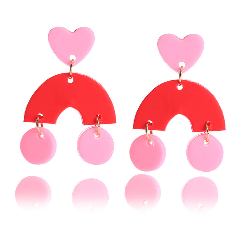 Wholesale Valentine's Day Supply Soft Pottery  Love Earrings