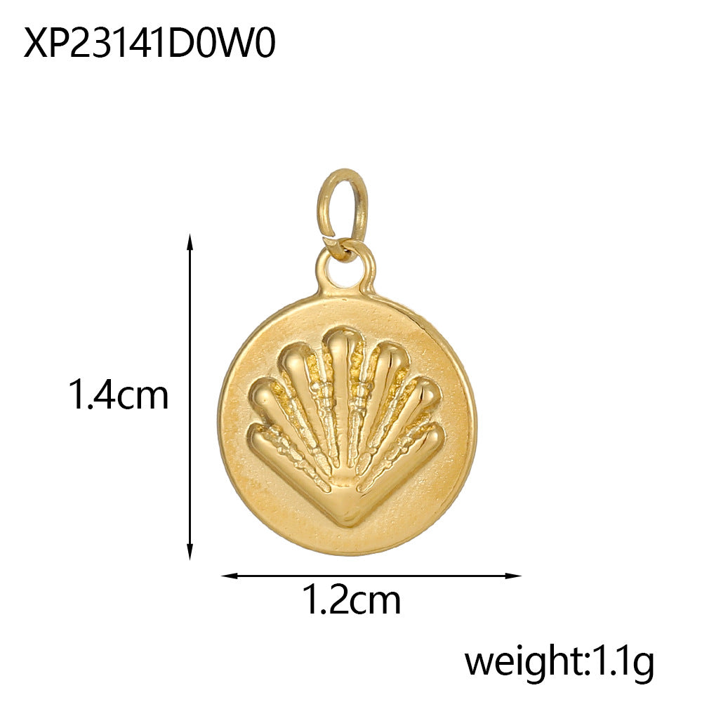 Wholesale Marine elements Stainless steel starfish tropical fish marine life pendant