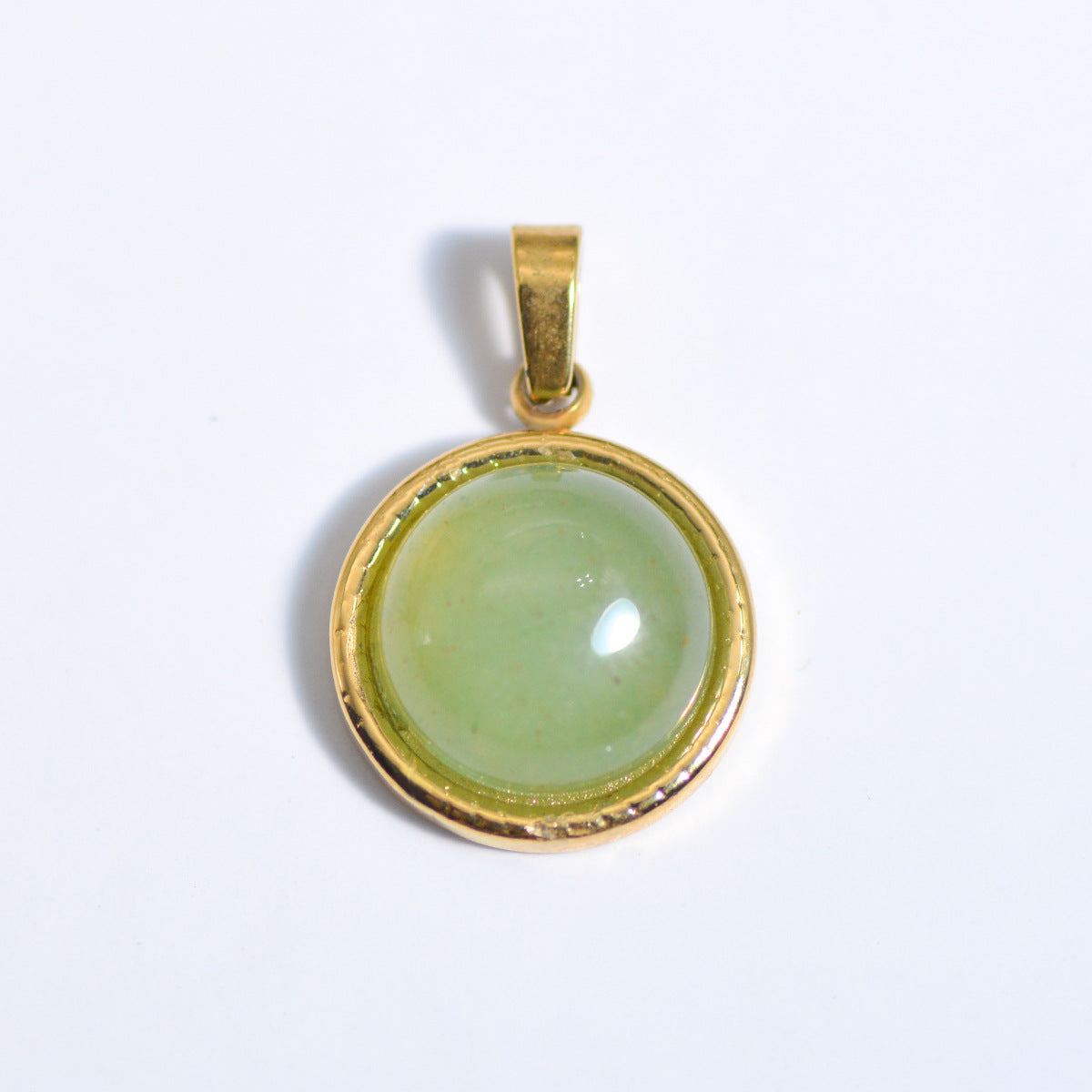 Wholesale Stylish Geometric Stainless Steel Necklace Pendant Natural Stone Drop DIY Jewelry Accessory For Layering And Gift