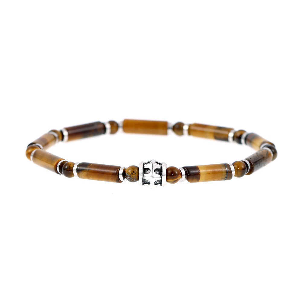 Wholesale Bohemian style turquoise beaded bracelet tiger eye stone colorful bracelet