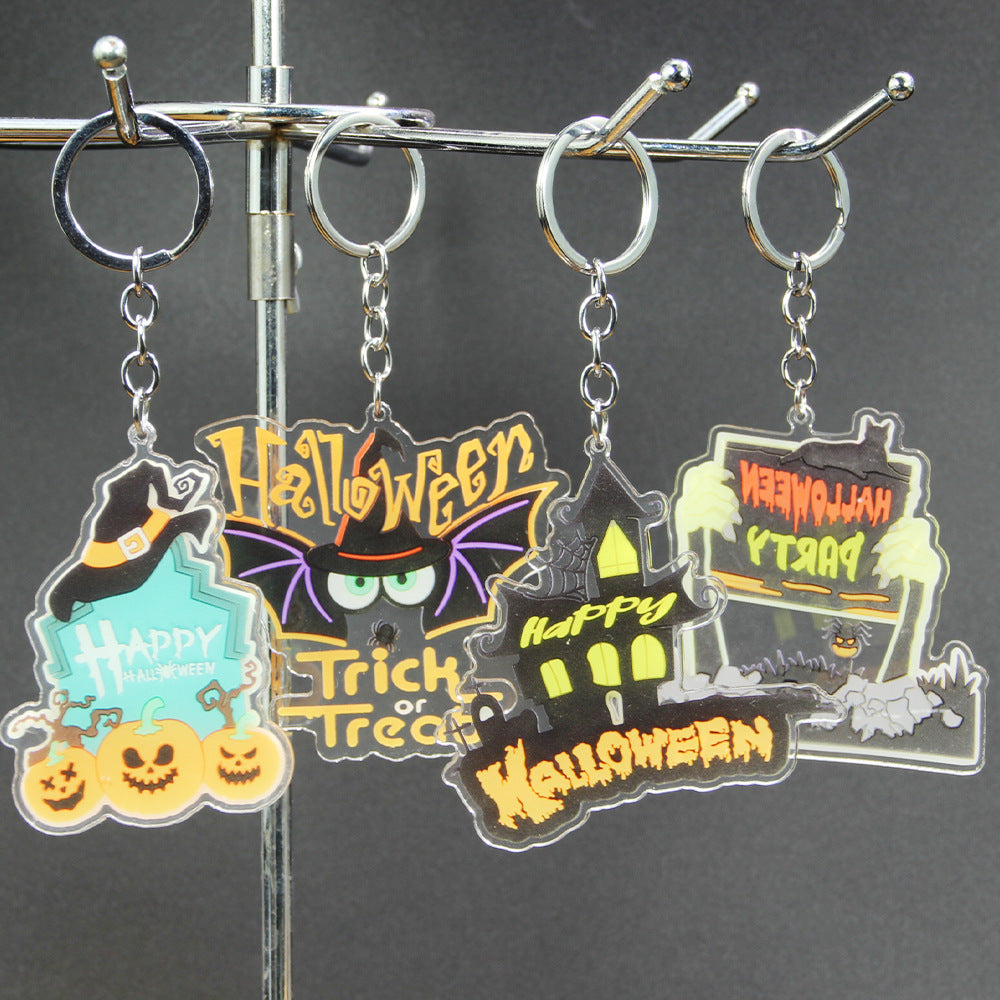 Wholesale Halloween Acrylic Tombstone Keychains ACC-KC-Shengh003