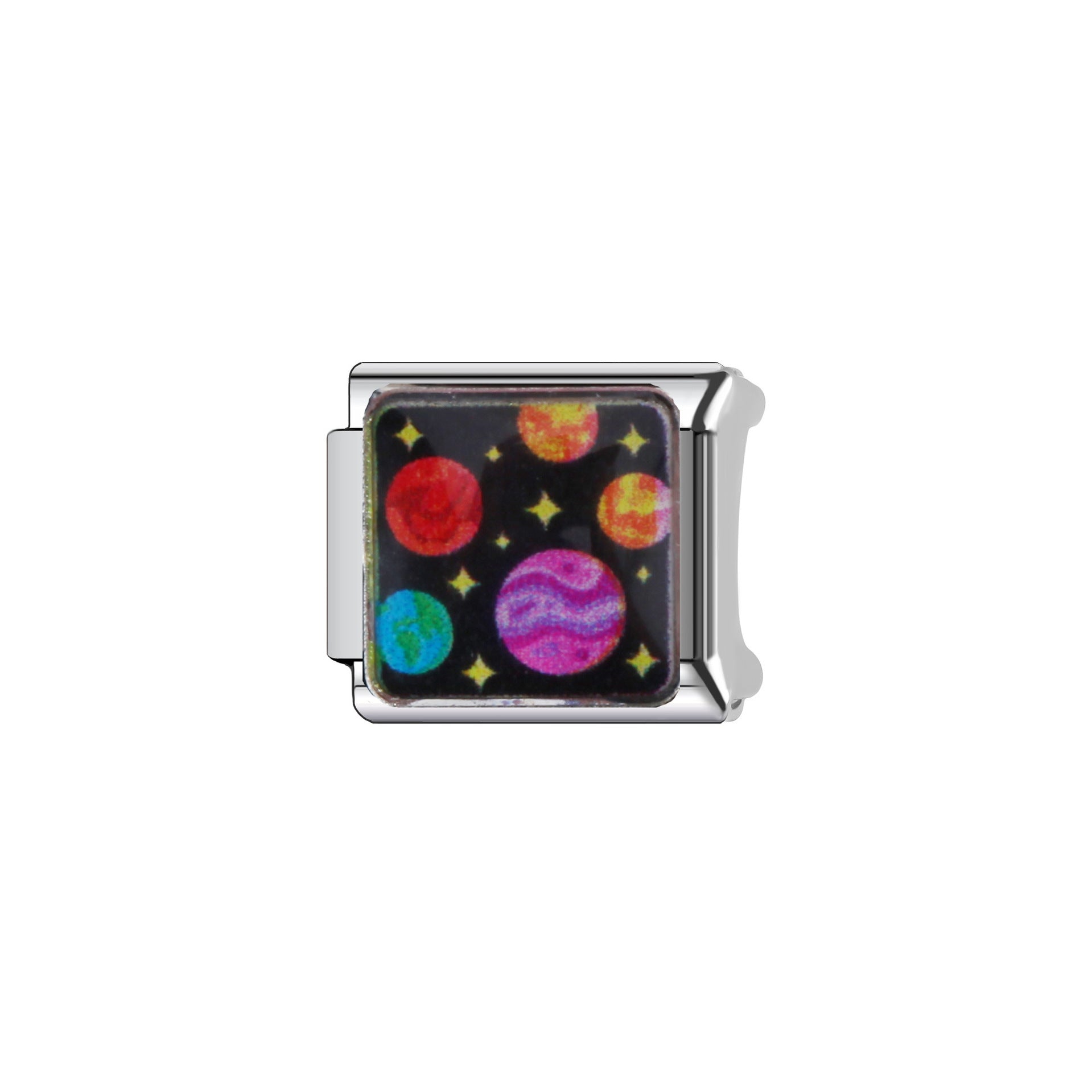 Wholesale Cartoon Animal and Planet Theme Stainless Steel DIY Modular Watch Strap for Unisex Gift