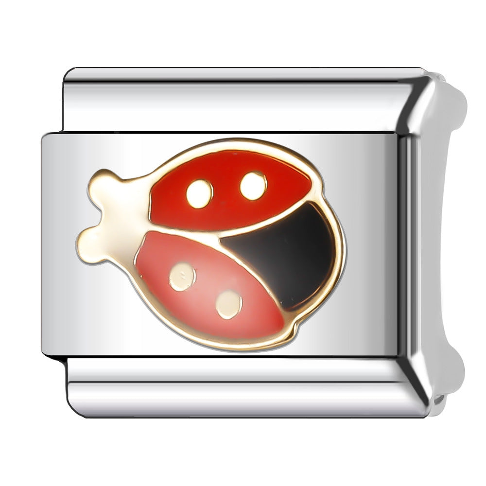 Wholesale Italian Charm Bracelet 9mm DIY Splicing Animal Style Stainless Steel Composable Bracelet