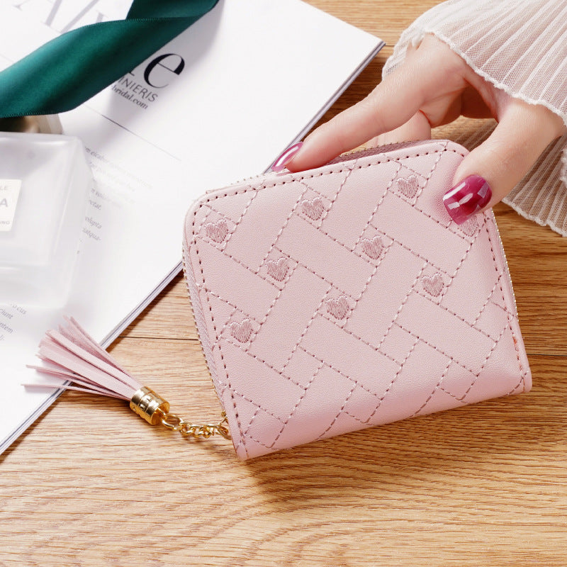 Wholesale leather mini short cute coin purse  wallet