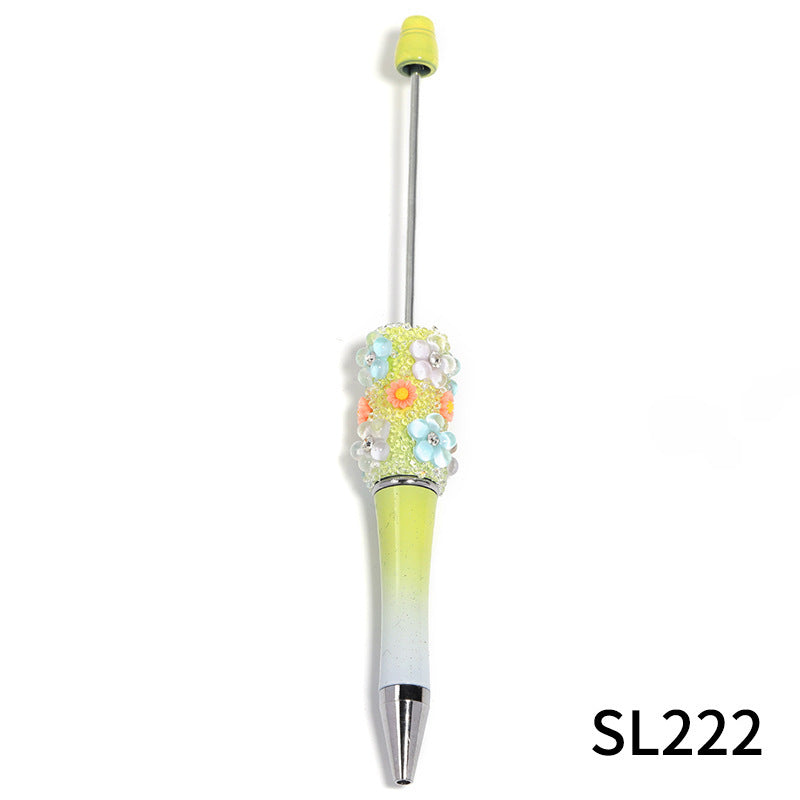 Wholesale  creative flower Gomsophila sugar pen ballpoint pen