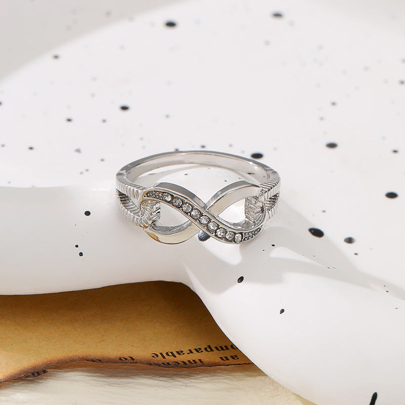 Wholesale Diamond 8-shaped Ring for Women Engagement Ring ACC-RS-YunJin011