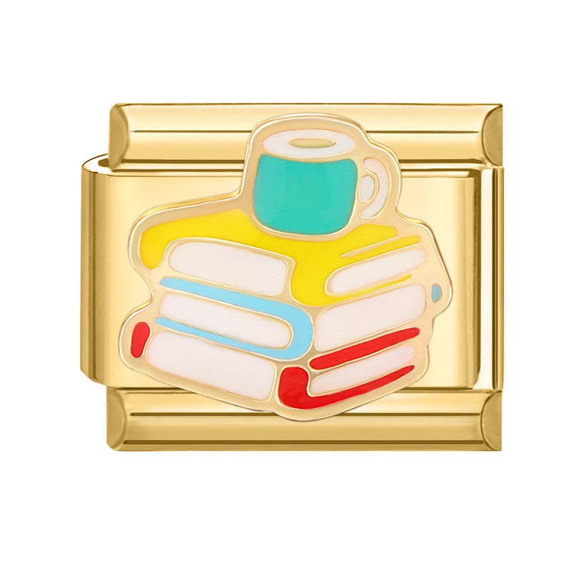 Wholesale Italian Charm Bracelet 9mm DIY Splicing Creative Pattern Stainless Steel Composable Bracelet